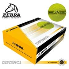 Image of Zebra Golf Balls Soft Feel Distance White Yellow 3 Pack / Dozen FREE Srixon Gift