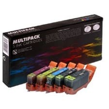 Image of 6 IJ INK CARTRIDGE for Canon Pixima PGI-525 CLI-526 MG6150 MG8150 with Grey