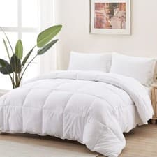 Image of Duvet Insert Queen Comforter - Fluffy Down Alternative Fill Hotel Collection ...