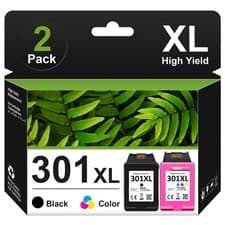 Image of 301XL Ink Cartridges for HP 301 Deskjet 1050 2025 2510 3050 Envy 4500 4504 5530