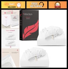 Image of Luxury 1000 Thread Count Twin XL Fitted Sheets - 2 Pack, Soft Cooling, 16" Deep