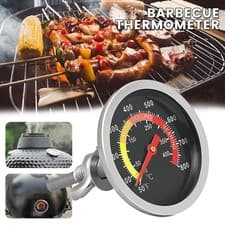 Image of Stainless Steel Grill BBQ Smoker Grill Thermometer Temperature Gauge 10-400°C