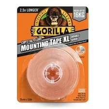 Image of GORILLA Heavy Duty Mounting Tape XL 3.8m Adhesive Durable Workshop GG3044121