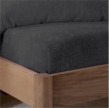 Image of EXTRA DEEP TEDDY BEAR FLEECE FITTED SHEET COSY SHERPA WINTER WARM DOUBLE & KING