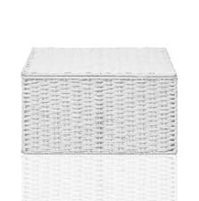 Image of Arpan Storage Basket Hamper Box With Lid Paper Rope Xlage, Large, Medium, Small