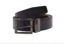 Image of Barbour Mens Westdale Reversible Leather Belt Black / Brown Large 39”-44” New