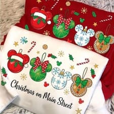 Image of Disney Mickey and Minnie Dooble Magical Mouse Christmas Shirt Unisex Tee 82893