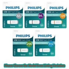 Image of PHILIPS 64/128/256 GB Snow HIGH SPEED USB 3.0 Flash Drive Memory Stick Pen Drive
