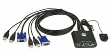 Image of ATEN CS22U 2 Port USB KVM Switch Cable with Remote Port Selector