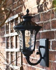 Image of 44cm Ornate Victorian Aluminium Wall Lantern Outdoor Garden Lighting - IP44