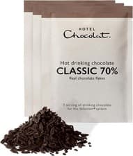 Image of Hotel Chocolat Classic 70% Dark Hot Chocolate Sachets - Luxury Chocolate Flakes