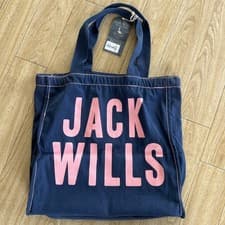 Image of New collectible Jack Wills Bracknell Tote Bag Navy /Pink