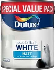 Image of Dulux Matt Smooth Creamy Emulsion Walls Ceilings Paint 2.5L Colours