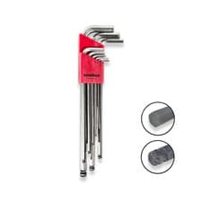 Image of BONDHUS Allen Key Set BriteGuard Ball End Hex 9pcs Metric 1.5mm-10mm 17099