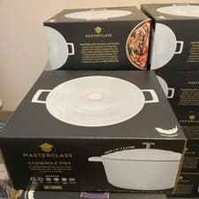 Image of MasterClass Cast Aluminium 5L Casserole Dish Sky Blue