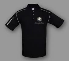 Image of Mercedes AMG new Polo-Shirt Motor Sport Fan Apparel with Car Logo Embroidery