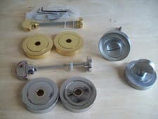 Image of Bathroom Door Lock WC Thumbturn Turn & Coin Release in 3 Finishes