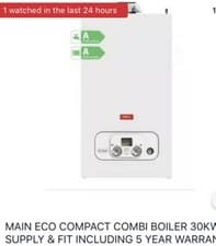 Image of MAIN ECO COMPACT COMBI BOILER 30KW SUPPLY & FIT INCLUDING 5 YEAR WARRANTY.