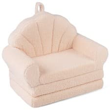 Image of Convertible Kids Sofa Fold out Toddler Couch Chair to Lounger Bed