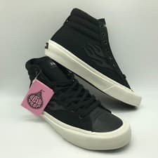 Image of Straye Men's Shoes "Venice" Black Reflective Flame. Tread Loudly