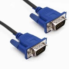 Image of VGA Cable SVGA Male to Male 15 Pin PC Monitor TV LCD LED TFT Lead 1m 2m 3m 5m UK