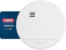 Image of ABUS RWM165 wireless smoke detector, with 10-year battery, 12 detectors can be