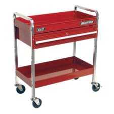 Image of Trolley 2 Level Heavy Duty with Lockable Drawer SealeyCX101D