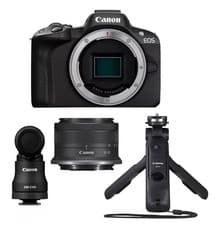 Image of Canon EOS R50 Mirrorless Camera Creator Kit RF-S 18-45 mm f/4.5-6.3 IS STM Lens