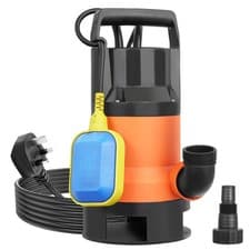 Image of Electric Submersible Pump for Clean or Dirty Water - Flood Pool Garden Well Pond