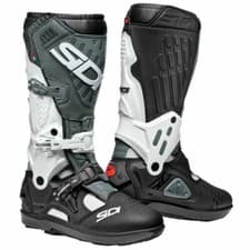 Image of NEW SIDI ATOJO SRS BOOTS WHITE BLACK GREY CE OFF ROAD MOTOCROSS ENDURO MX ATV