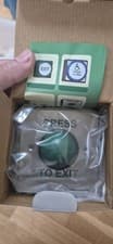 Image of Green Dome Press To Exit Button For Access Control Systems C/w Surface Mount Box