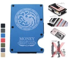Image of Game Of Thrones Targaryen RFID Blocking Money Clip Aluminum Credit Card Holder