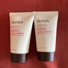 Image of 2 X AHAVA DEADSEA WATER MINERAL HAND CREAM 40ML TRAVEL SIZE - NEW
