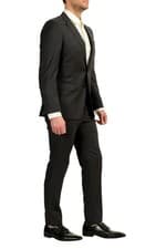 Image of Hugo Boss Men's "Huge6/Genius5" Slim Fit Gray 100% Wool Suit US 38R IT 48R