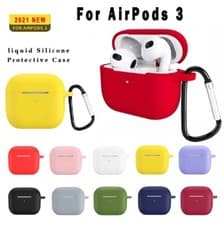 Image of Liquid Silicone Case For Apple AirPods 3rd Gen 2021 Shockproof Protective Cover