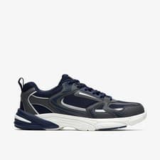 Image of Clarks Boys Crafton Move Older Navy Combination Synthetic Trainers Textile