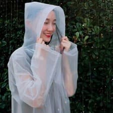 Image of Raincoat Waterproof Poncho Reusable Plastic Adult Camping Festival Rain Coat
