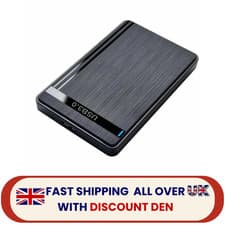 Image of USB 3.0 SATA External Case Hard Drive Enclosure HDD SSD 2.5 Inch Caddy Black