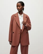 Image of AllSaints All Saints Corin Miro Blazer Sandstone M BNWT