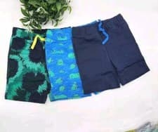Image of Spotted Zebra Boys Short Pack Of 3. 100% Cotton. Size 3T