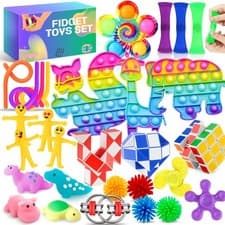 Image of Fidget Toys Set, 30 Pcs Fidget Pack With Box, Sensory Anxiety Relief Stress uk