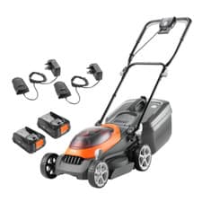 Image of Flymo 36V UltraStore 380R Cordless Lawnmower 2.5 Kit - Silver Grade