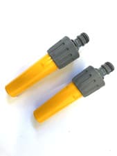 Image of Hozelock Adjustable Garden Hose end Jet spray Nozzle Connector x 2 Free P&P