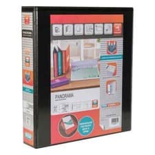 Image of Elba Panorama Presentation Ring Binder Polypropylene 4 D-Ring A4 40mm Rings Blac
