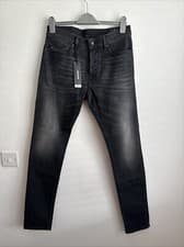 Image of Mens Diesel D-LUSTER 009EN Stretch Slim Straight Grey Jeans W30 L32 BNWT