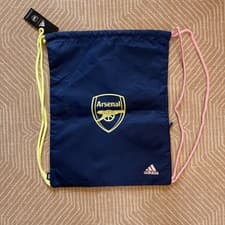 Image of Adidas Arsenal Blue Indigo Tech Neon Yellow Pink Drawstring Kit Bag Boot Shirt