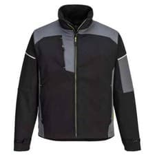 Image of Portwest Waterproof Softshell Jacket PW3 Windproof Breathable Safety Coat PW378