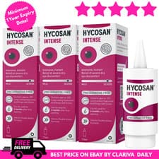 Image of 3x Hycosan Intense Preservative Free Eye Drops 3 x 7.5ml 100% ORIGINAL