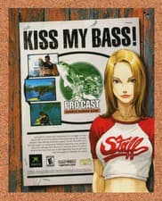 Image of Pro Cast Sports Fishing Xbox Original 2004 Ad Authentic Capcom Video Game Promo
