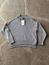 Image of Barbour ‘Sandy Knit’ Ladies Jumper Sweater in Pale Grey - Size 10 (UK) - BNwT